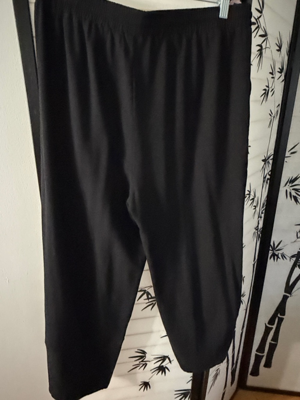 Relaxed Black Drawstring Lounge Pants - Picture 3 of 3